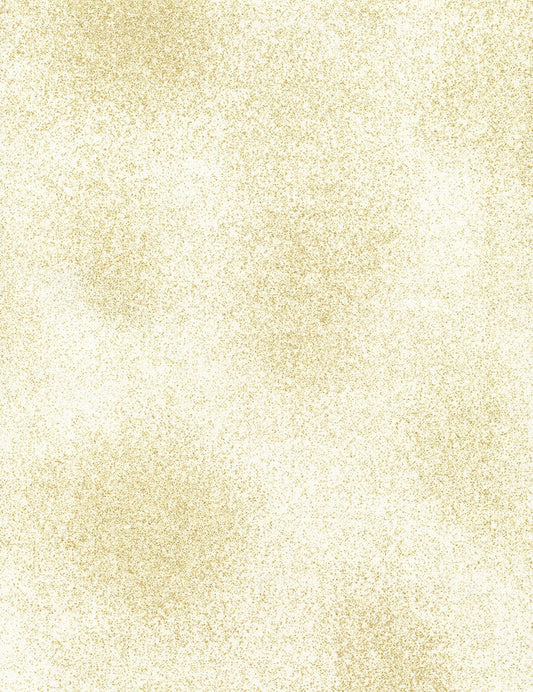 (SOLD PER BOLT) Shimmer Ivory Gold Metallic Chong-A-Hwang Timeless Treasures Cotton Fabric TT-Shimmer-Ivory-FB