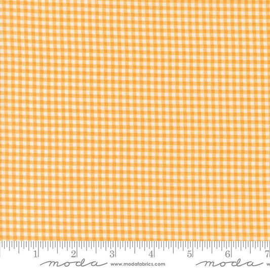 Shine Gingham Checks Plaid Grass Orangesicle Sweetwater Moda Cotton Fabric