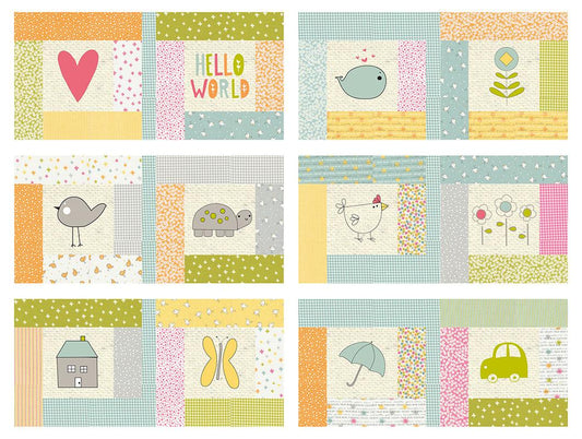 Shine Hello World Kid's Book Quilt Pattern 10"x10" Sweetwater