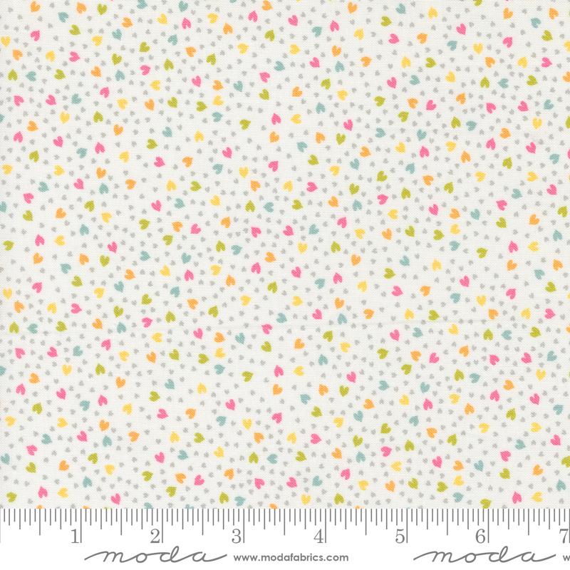 Shine Love Blenders Hearts Cloud Multi Sweetwater Moda Cotton Fabric