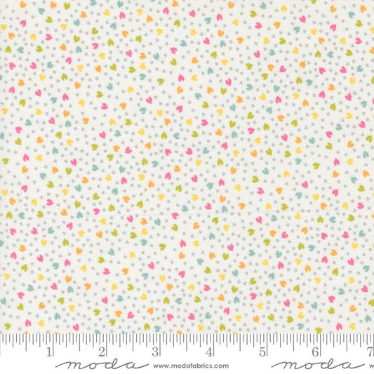 Shine Love Blenders Hearts Cloud Multi Sweetwater Moda Cotton Fabric