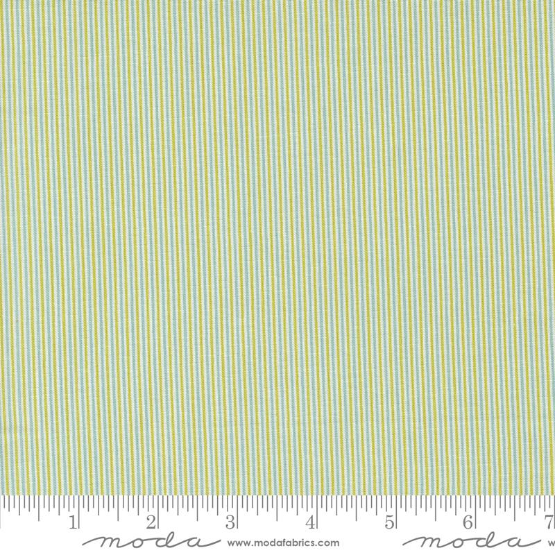 Shine Stripes Sky Grass Aqua Sweetwater Moda Cotton Fabric