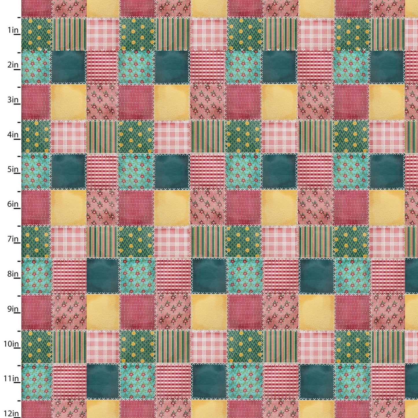 Shop Hop Quilt Perfect Squares Multi Beth Albert 3 Wishes Fabric Cotton Fabric