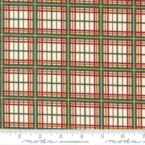 Shoppes Main Plaid Checks and Plaids Ecru Cream Holly Taylor Moda Cotton Fabric