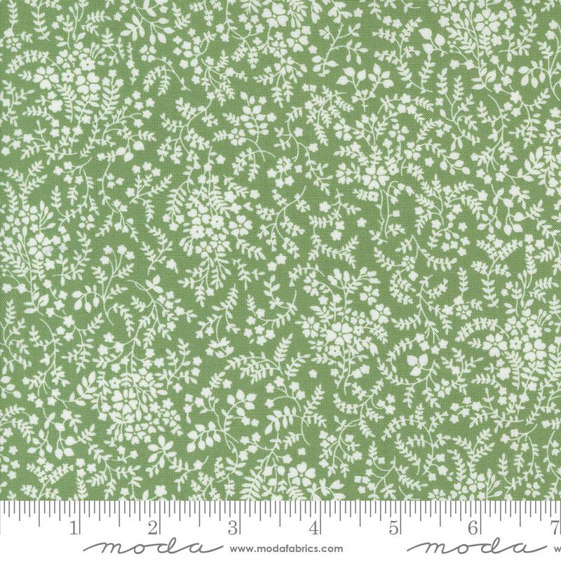 Shoreline Breeze Small Floral Green Camille Roskelley Moda Cotton Fabric