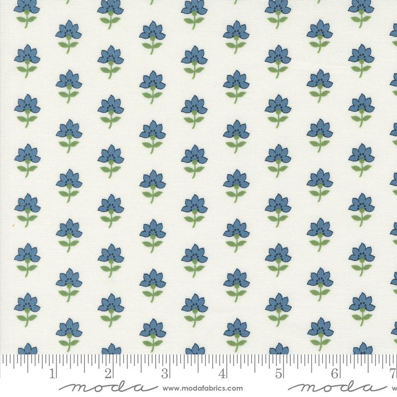 Shoreline Coastal Florals Cream Multi Camille Roskelley Moda Cotton Fabric | US Fabric Shop