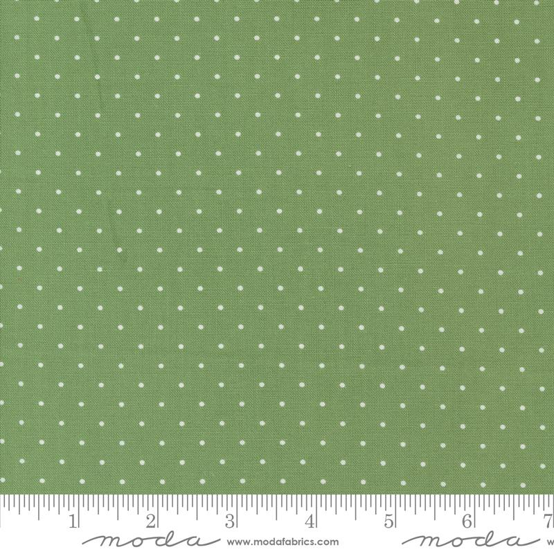 Shoreline Dots Green Camille Roskelley Moda Cotton Fabric