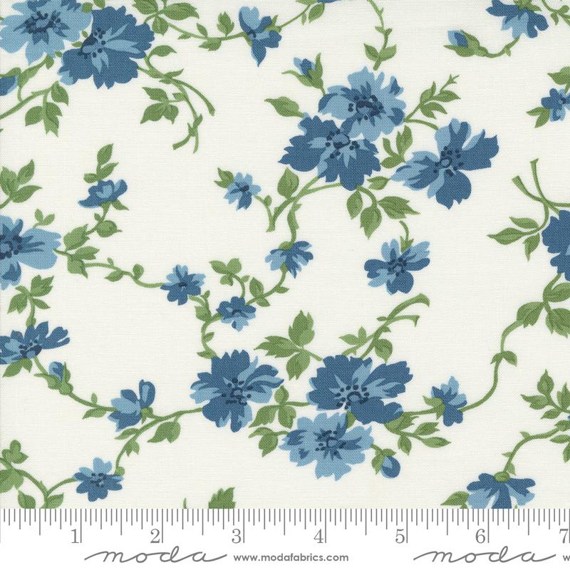 Shoreline Getaway Florals Cream Multi Camille Roskelley Moda Cotton Fabric