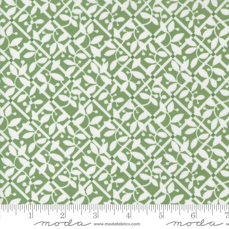 Shoreline Lattice Check and Plaid Green Camille Roskelley Moda Cotton Fabric | US Fabric Shop