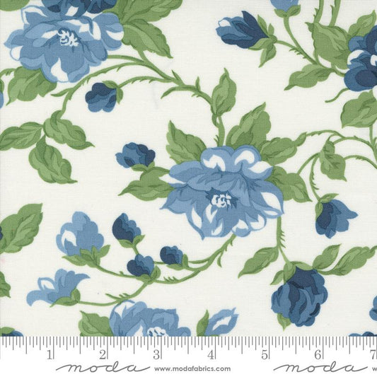 Shoreline 108" Wide Back Cottage Large Floral Cream Multi Camille Roskelley Moda Cotton Fabric