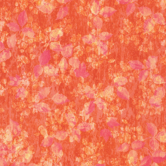 Sienna Leaves Autumn Orange Studio RK Robert Kaufman Cotton Fabric