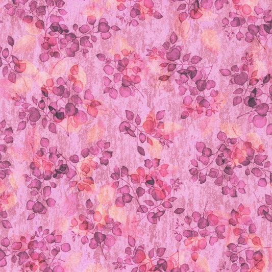 Sienna Leaves Lilac Purple Studio RK Robert Kaufman Cotton Fabric