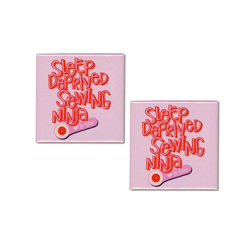 Sleep Deprived Pink Magnet 2 count Kati Cupcake KC-327