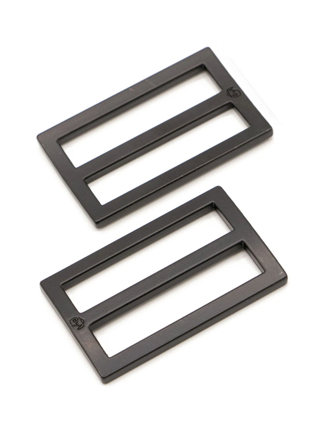 Slider Flat Widemouth 1.5" Black Metal 2ct ByAnnie BYA-HAR1.5SLBMTWO
