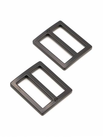 Slider Flat Widemouth 1" Black Metal 2ct ByAnnie BYA-HAR1SLBMTWO
