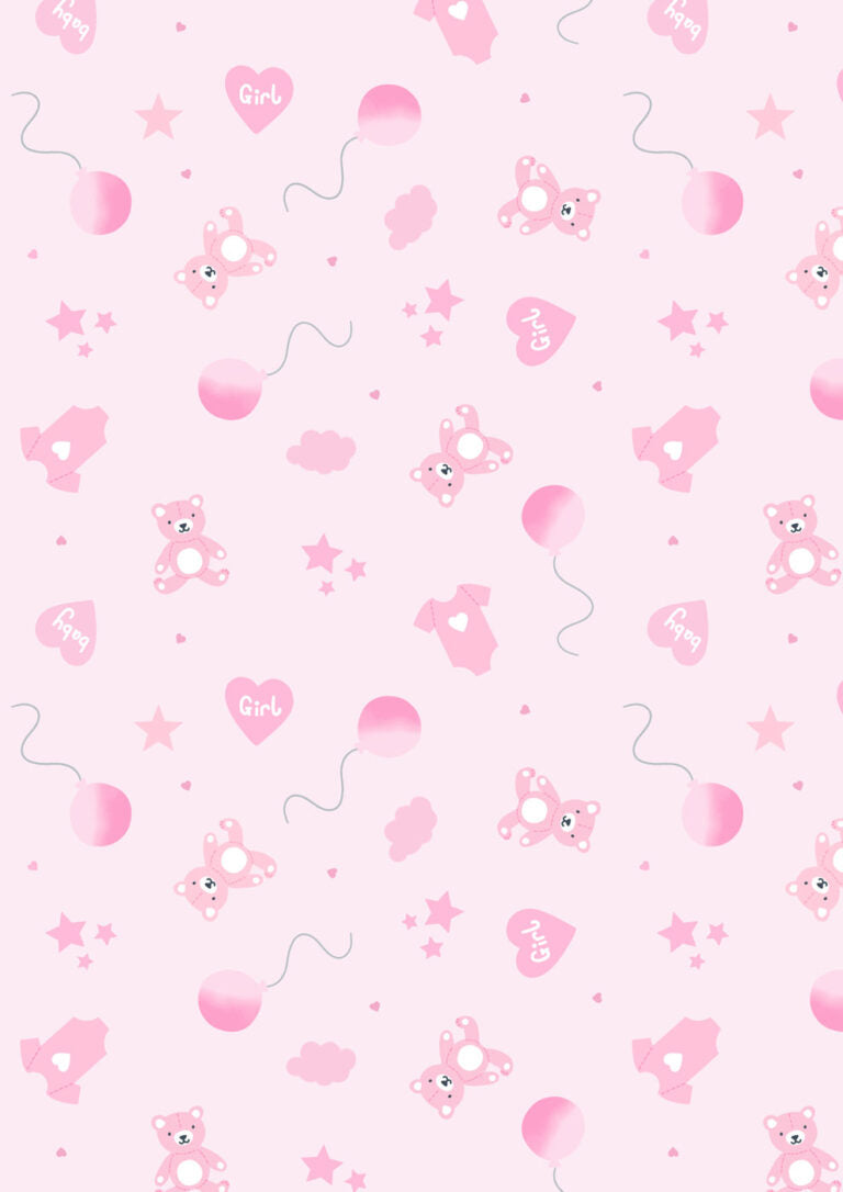 Small Things...Celebration New Baby Girl Toss Pink Lewis and Irene Cotton Fabric LI-SM144B