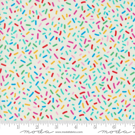 Snack Shack Life Is Better With Sprinkles Cream Crystal Manning Moda Fabrics Cotton Fabric