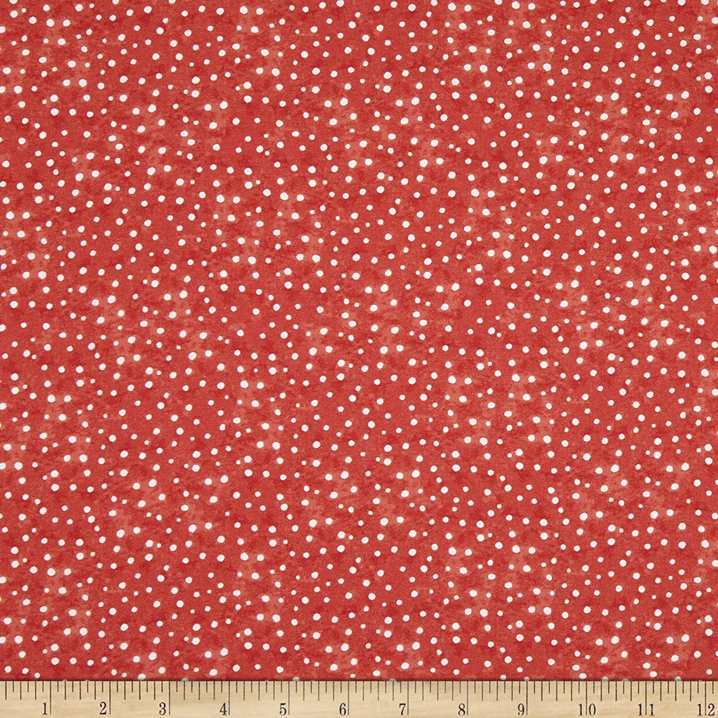 Snow Fun Holiday Dots Red Bunnies Timeless Treasures Cotton Fabric