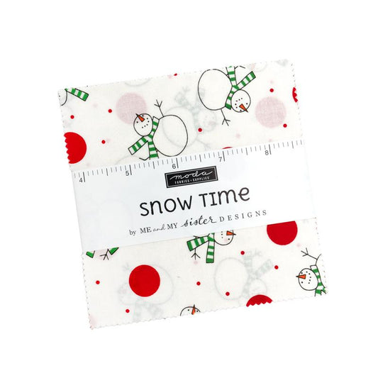 Snow Time 5" Squares Charm Pack Me and My Sister Designs Moda Cotton Fabric MD-22500PP