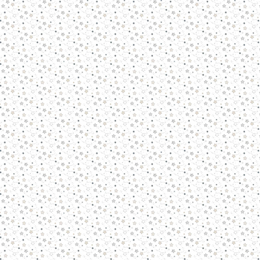 Soaring Dreams Stars White Jessica Yon Lo Figo Northcott Fabrics Cotton Fabric NC-91244-10