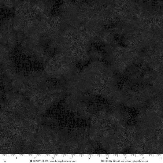 Soft Place to Land Distressed Texture FLANNEL 108" Wide Backing Black Goldi L. Studio Henry Glass Cotton FLANNEL Fabric HG-F2520-99