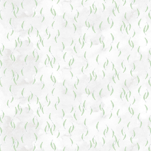 Soft Spoken Eucalyptus Goldi L. Studio Henry Glass Cotton Fabric