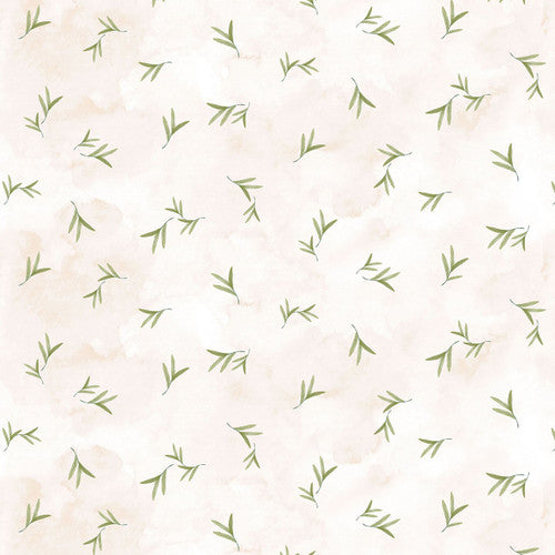 Soft Spoken Sprigs Sage Goldi L. Studio Henry Glass Cotton Fabric