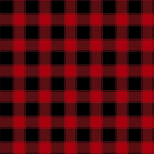 Softie Buffalo Check Red Timeless Treasures Polyester MINKY Fabric TT-PD5784-RED
