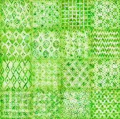 Soiree Patchwork Lime Green Dan Morris Quilting Treasures Cotton Fabric