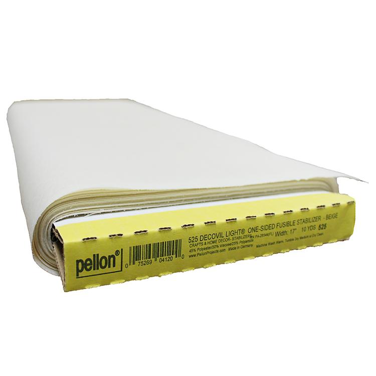 Sold By Bolt-Decovil Lightweight 17"x10yds Beige Pellon Polyester Viscose Polyamide PELLON-525-FB