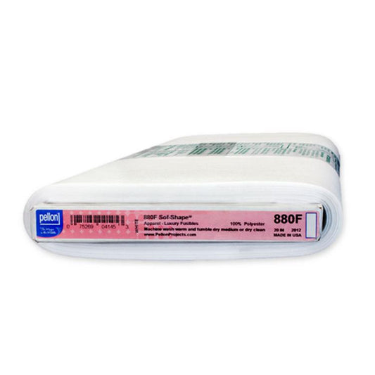 Sold By Bolt-Sof Shape Fusible 20"x25yds White Pellon PELLON-880F-FB