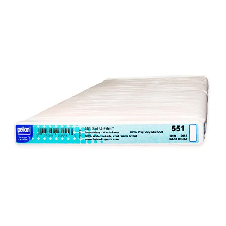 Sold By Bolt-Sol U Film Soluble Interfacing 20"x25yds Pellon PELLON-551-FB