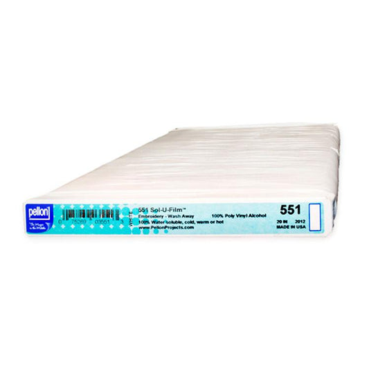 Sold By Bolt-Sol U Film Soluble Interfacing 20"x25yds Pellon PELLON-551-FB
