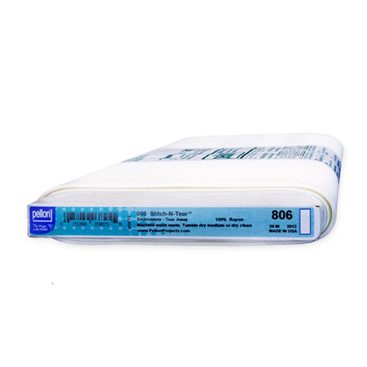 Sold By Bolt-Stitch-N-Tear Away Interfacing 20"x30yds Pellon 50% Rayon 50% Acetate PELLON-806-FB