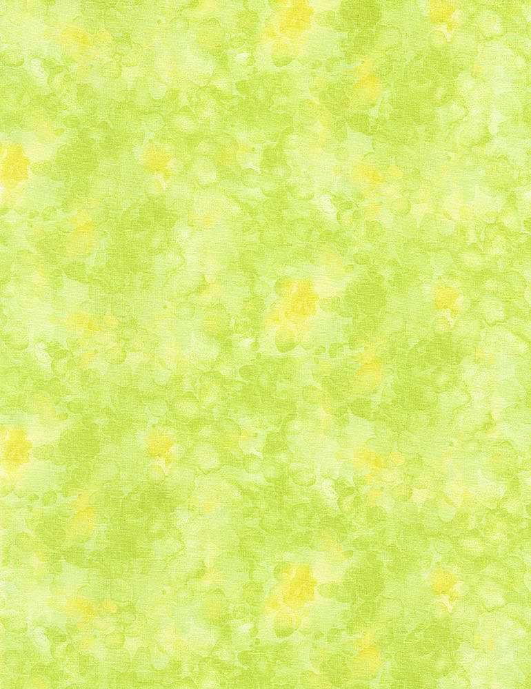 Solid-ish Watercolor Texture Citrus Green Kimberly Einmo Timeless Treasures Cotton Fabric TT-KIM-C6100-CITRUS 