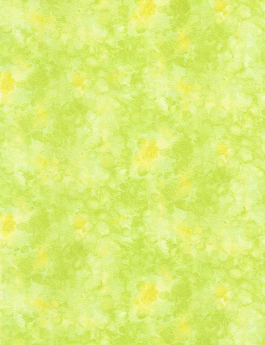 Solid-ish Watercolor Texture Citrus Green Kimberly Einmo Timeless Treasures Cotton Fabric TT-KIM-C6100-CITRUS 