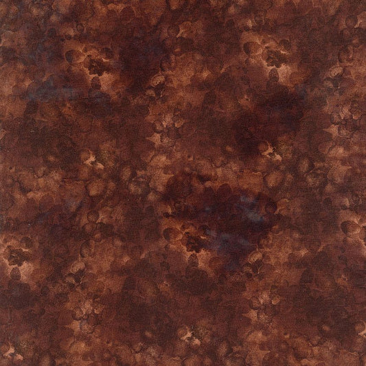 Solid-ish Watercolor Texture Mocha Brown Kimberly Einmo Timeless Treasures Cotton Fabric TT-KIM-C6100-MOCHA
