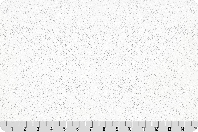 Sparkle Cuddle Glitter Snow Silver Shannon Fabrics Polyester Fabric SF-SCGLITTERSNOWSILVER