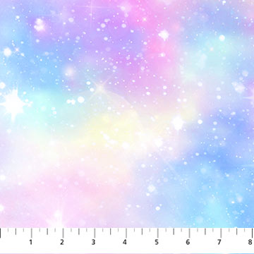 Sparkle Magic Texture Pale Blue Multi Deborah Edwards Northcott Studio Cotton Fabric NC-27641-41