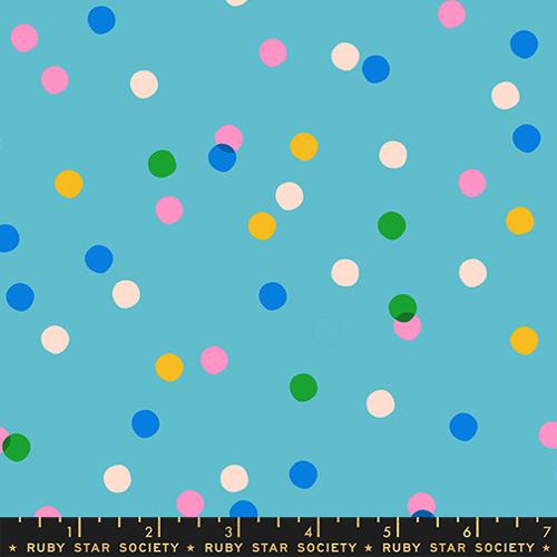 Sparkle Mart Spritz Blenders Vintage Retro Kitsch Dark Turquoise Melody Miller Ruby Star Moda Cotton Fabric MD-RS0123-17