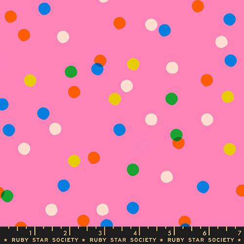 Sparkle Mart Spritz Blenders Vintage Retro Kitsch June Pink Melody Miller Ruby Star Moda Cotton Fabric MD-RS0123-16