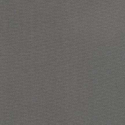 Sparta Twill Graphite Gray Robert Kaufman 59" 65 % Polyester 35 Percent Cotton Fabric