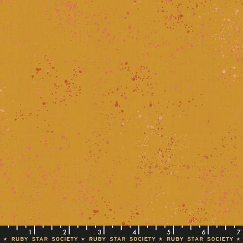 Speckled Metallic Cactus Orange Rashida Coleman Hale Ruby Star Society Moda Cotton Fabric