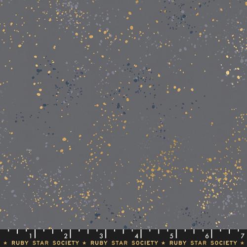 Speckled Metallic Cloud Grey Ruby Star Society Moda Cotton Fabric