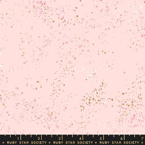 Speckled Metallic Pale Pink Rashida Coleman Hale Ruby Star Society Moda Cotton Fabric