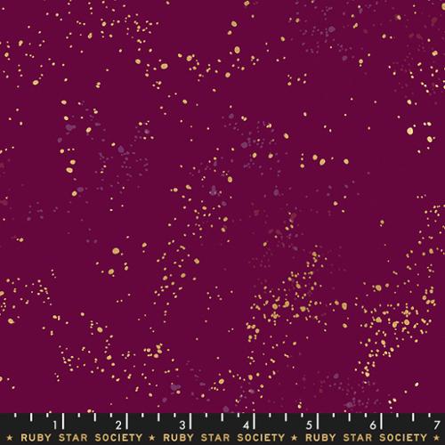 Speckled Metallic Purple Velvet Ruby Star Society Moda Cotton Fabric