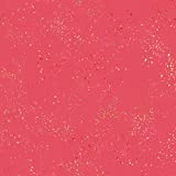 Speckled Metallic Strawberry Gold Ruby Star Society Moda Cotton Fabric