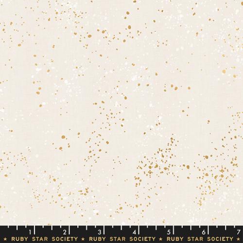 Speckled Metallic White Gold Rashida Coleman Hale Ruby Star Society Moda Cotton Fabric