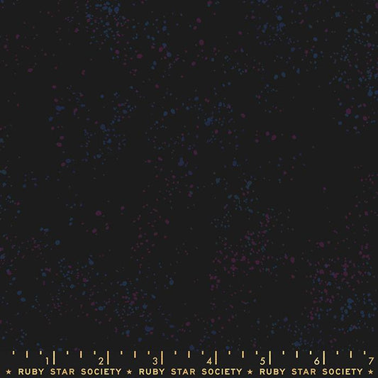 Speckled 108" Wide back Galaxy Black Rashida Coleman Hale Ruby Star Society Moda Cotton Fabric