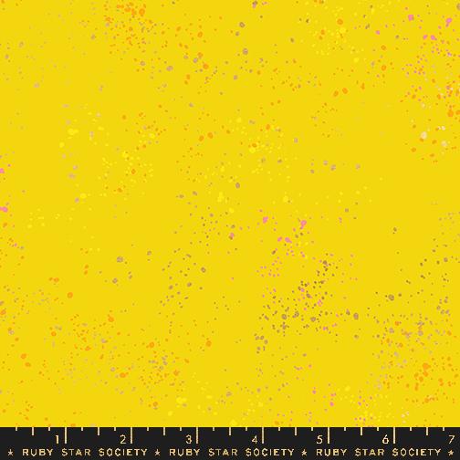 Speckled Metallic Golden Hour Yellow Rashida Coleman Hale of Ruby Star Society Moda Cotton Fabric MD-RS5027-111M